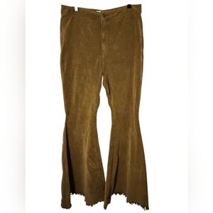 Free People We The Free Brown Corduroy Flare Pant Size 31